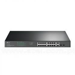 TP-Link TL-SG1218MP, Switch niezarządzalny, 18x 10/100/1000 RJ-45, 2x SFP, PoE