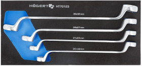 Zestaw kluczy oczkowych 4 szt., wkład EVA HT7G123