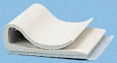 Spinka do kabli Samoprzylepny 14.3 x 25.4 x 6.4mm materiał: PVC Szary zacisk kablowy +50°C
