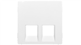 Valena Life Plakietka Gniazda Komputerowego Podwójnego Biały 755420