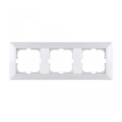 Ramka potrójna Exen seria Odak biała O103/01E