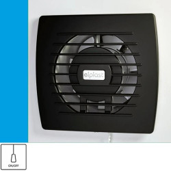 Wentylator domowy Eol 100P Onyx przełącznik pociągany, fi 100 mm, kolor czarny
