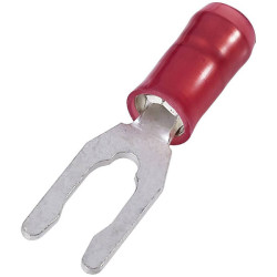 TE Connectivity 34080 U Terminal Red Partially Insulated Hole &#xD8;3.51mm