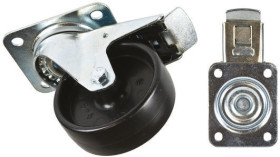 Koło samonastawne średnica kabla 100mm Płyta Tente 150kg wysokość całkowita 128mm