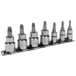 Sealey AK62262 TRX-Star* Socket Bit Set Lock-On&#x2122; 7pc 1/4&quot; &amp; 3/8&quot;Sq Drive