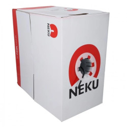 Kabel teleinformatyczny U/UTP kat.5e 350MHz zewnętrzny suchy Fca PE czarny NEKU /305m/