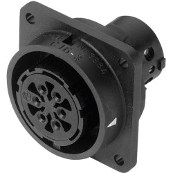 Amphenol C016 10G019 000 2 Chassis Mount socket C16-3 Number of pins: 19 &#x2B; PE