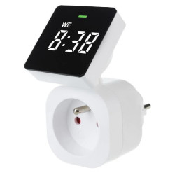 Programator czasowy wyłącznik cyfrowy TIMER do gniazda 230V GreenBlue GB610e