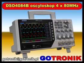 DSO4084B oscyloskop cyfrowy czterokanałowy 80MHz