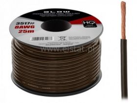 Przewód zasilający 8AWG czarny; CCA