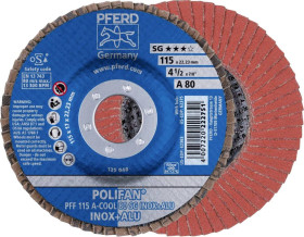 Tarcza lamelkowa PFERD TOOLS PFF 115 A-COOL 80 SG INOX+ALU 67658115 Średnica 115 mm 10 szt.