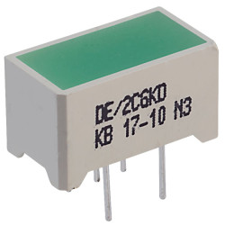 Kingbright DE/2CGKD 7.5x14mm 2.1V Green LED Light Bar 200mcd