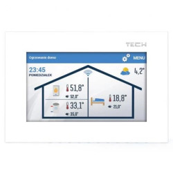 TECH ST-2801 WiFi - Regulator pokojowy WiFi z komunikacją OpenTherm kolor biały