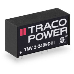 TracoPower TMV 2-1209DHI DC/DC Converter 12V DC 2 Outputs 1W Compact SIL7