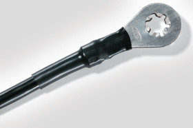 Heatshrink tubing, 2:1, (19.1/9.5 mm), PE, crosslinked, black, 300-73090