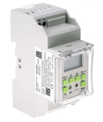 Przełącznik czasowy DIN 1-kanałowy Cyfrowe 12 V DC RS PRO SPDT