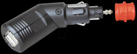 67302500 KFZ - universal plug to 2x USB, 2,1A, angleable
