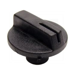 Gałka czarna śred. 24mm oś 6mm (ścięta z jednej strony) np. do TV VELA