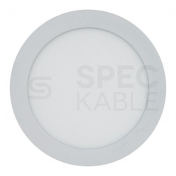 Plafon okrągły podtynkowy wpuszczany LED 18W 1500lm 3000K IP20 biały barwa WW biała ciepła V-TAC VT-1807RD