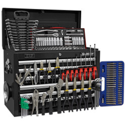 Sealey AP33109BCOMBO Topchest 10 Drawer - BB Runners - Black With 137pc Tool Kit