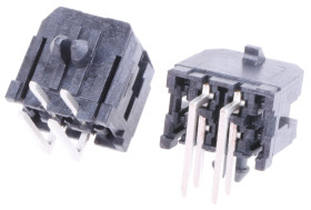 Wtyk PCB 4-pinowe raster: 3.0mm 2-rzędowe Molex Przewlekany 5.0A 250.0 V.