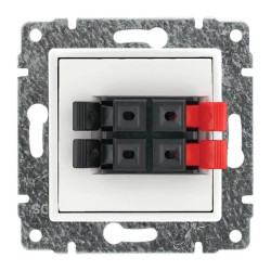 VENA Gniazdo głośnikowe podwójne stereofoniczne bez ramki przekrój przewodów do 4 mm2 5102772