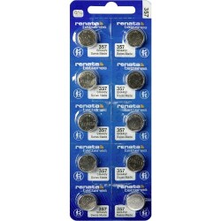 Bateria srebrowa 357, SR303, SR44W; Renata