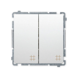 Łącznik krzyżowy podwójny biały BMW7/2.01/11 Kontakt-Simon Basic