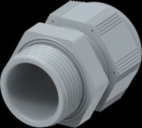 Cable gland, PG16, Clamping range 7 to 12 mm, IP68, gray, 1SNG601206R0000