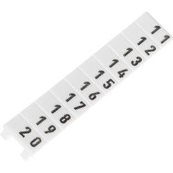 Wieland 04.846.0253.0 Marking Strip 6mm Marked 9705 A/6/10 B 11 - 20