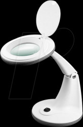 60366 Magnifying lamp, stand, LED, Ø 100mm real glass lens, 3 dioptres