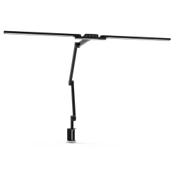 Lampa biurkowa LED - profesjonalna z regulacją barwy i jasności - liniowa 95cm - 2 ramiona - 1550lm - czarna - FDDL04