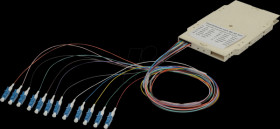 A-96933-02-APC Splice cassette with 12 pigtails, pre-assembled, LC (APC), OS2