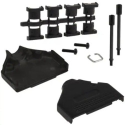 Osłona tylna D-Sub 25 -pinowe Cynk Kątowe Norcomp Standard D-Sub