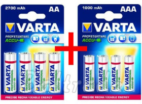 akumulatorki Varta PRO R6/AA + 4x R03/AAA - 4 sztuki