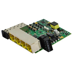 Brainboxes SW-195 Embedded 4 Port PoE&#x2B; Gigabit Ethernet Switch &#x2B; SFP