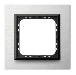 Sonata Ramka pojedyncza szczotkowane aluminium 4mm R-1RAC/62/25