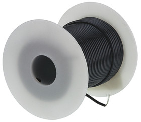 Przewód montażowy 0,33 mm² Czarny Alpha Wire PVC 22 AWG 600 V dł. 30m 7/0,25 mm +105°C Lista UL