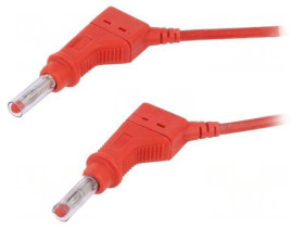 Przewód pomiarowy 32A wtyk bananowy 4mm,z obu stron Dł: 2m 66.9408-20022