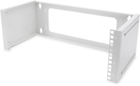 Patch holder, steel, (W x H) 505 x 195 mm, 4 U, black, for wall mounting, DN-19 PB-4U