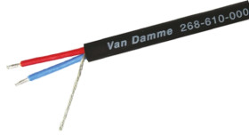 Kabel audio 2-żyłowy Kabel DMX Ekranowany Van Damme 0,50 mm² Ø zew 6mm