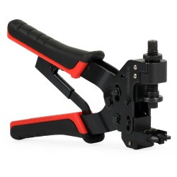 Zaciskacz/zaciskarka MASTER (E80078) do złączy prostych oraz kątowych BNC, F, IEC, RCA