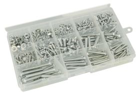 Zestaw śruba, nakrętka, podkładka; A-SNP-500; M3; M4; M5; 5÷40mm