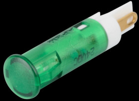 QS61XXG24 Indicator LED, 24 V DC, 6 mm, FASTON, green