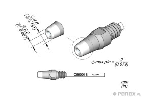 Dysza C560018 do rączki JBC DR560