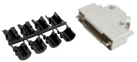 Osłona tylna D-Sub 15 -pinowe Stop cynku Wpust boczny CONEC