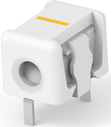 Connector, 1 pole, pitch 0.16 mm, straight, natural, 2106751-1