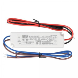 Zasilacz hermetyczny IP67 do oświetlenia LED 12V 1,67A 20W wodoodporny LPV Mean Well