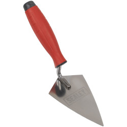 Sealey T1222 Stainless Steel Sharp Pointing Trowel with Rubber Handle 140mm