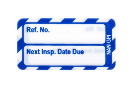 Zawieszka w rozmiarze nano Biały na niebieskim Angielski Brady